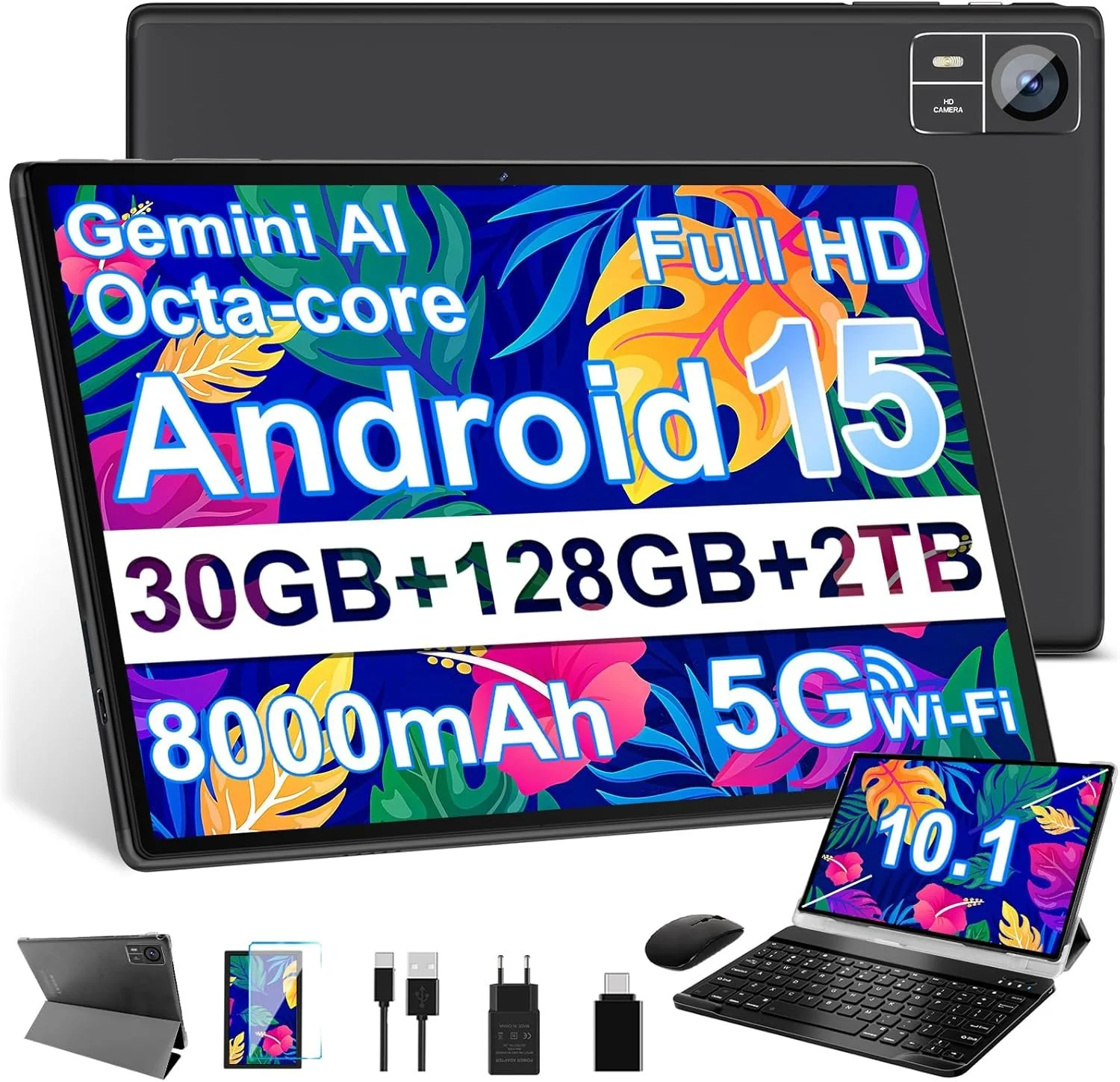 Планшет 10.1" SUAAT S10 (8+22)/128Gb 8 ядер Android 15 8000 mAh Чорний, фото №1 Планшет 10.1" SUAAT S10 (8+22)/128Gb 8 ядер Android 15 8000 mAh Чорний, фото №1