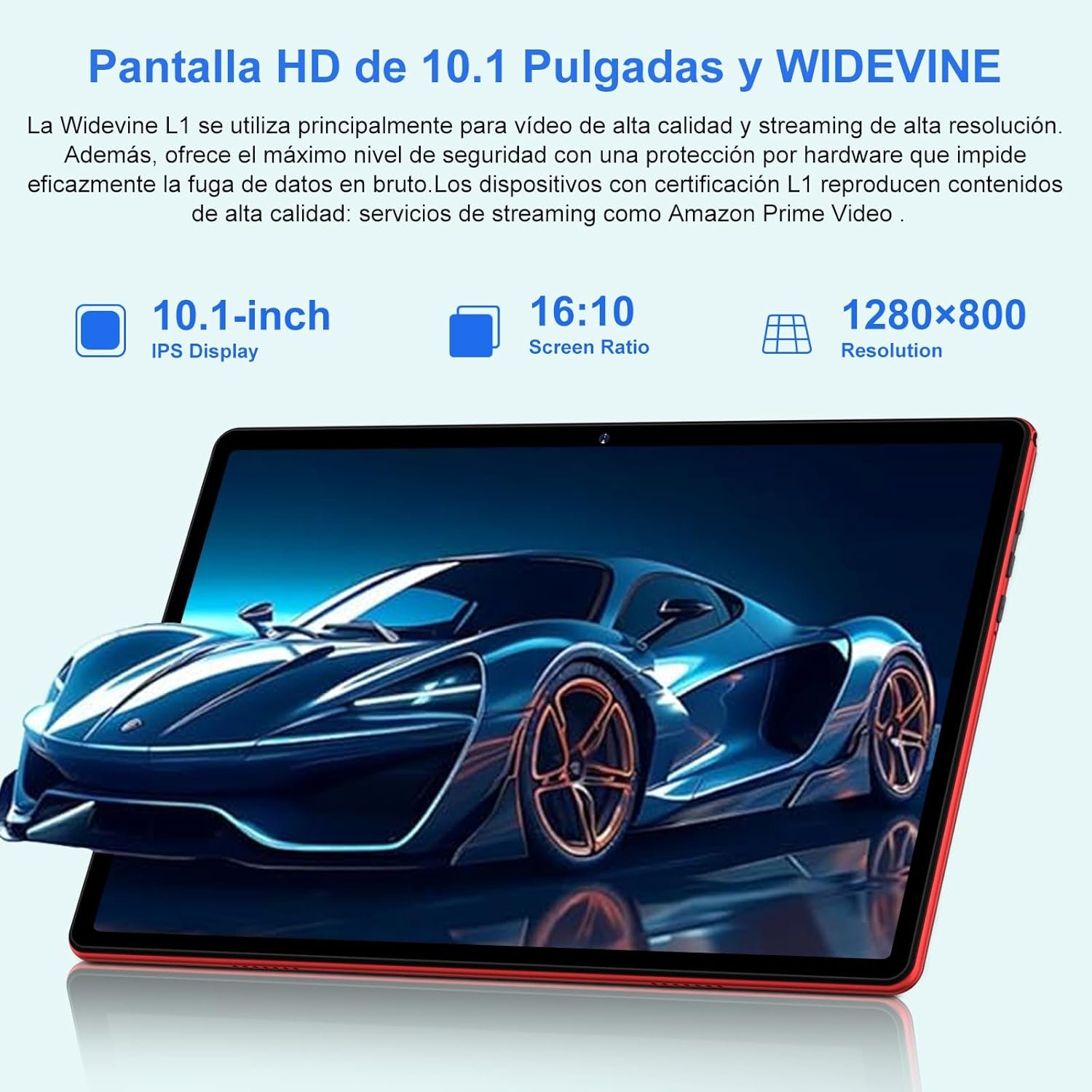 Планшет 10.1" UJJ U6 6+14/128Gb 8 ядер  Android 14 6000 mAh Червоний, фото №5
