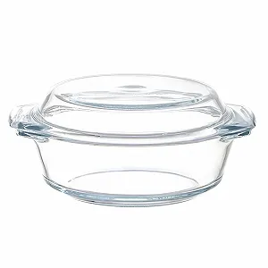 Форма для запікання кругла з кришкою 18.7 см 700 мл підходить для духовки та мікрохвильової печі - Фото 1