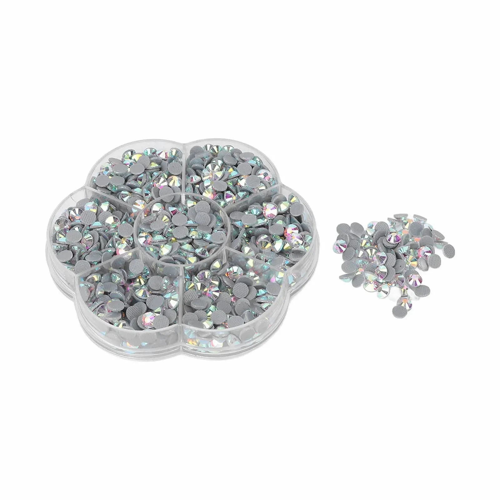 Стрази Скляні Блискучі Прозорі для чохлів телефонів для сумок (JM201 білий AB), фото №6