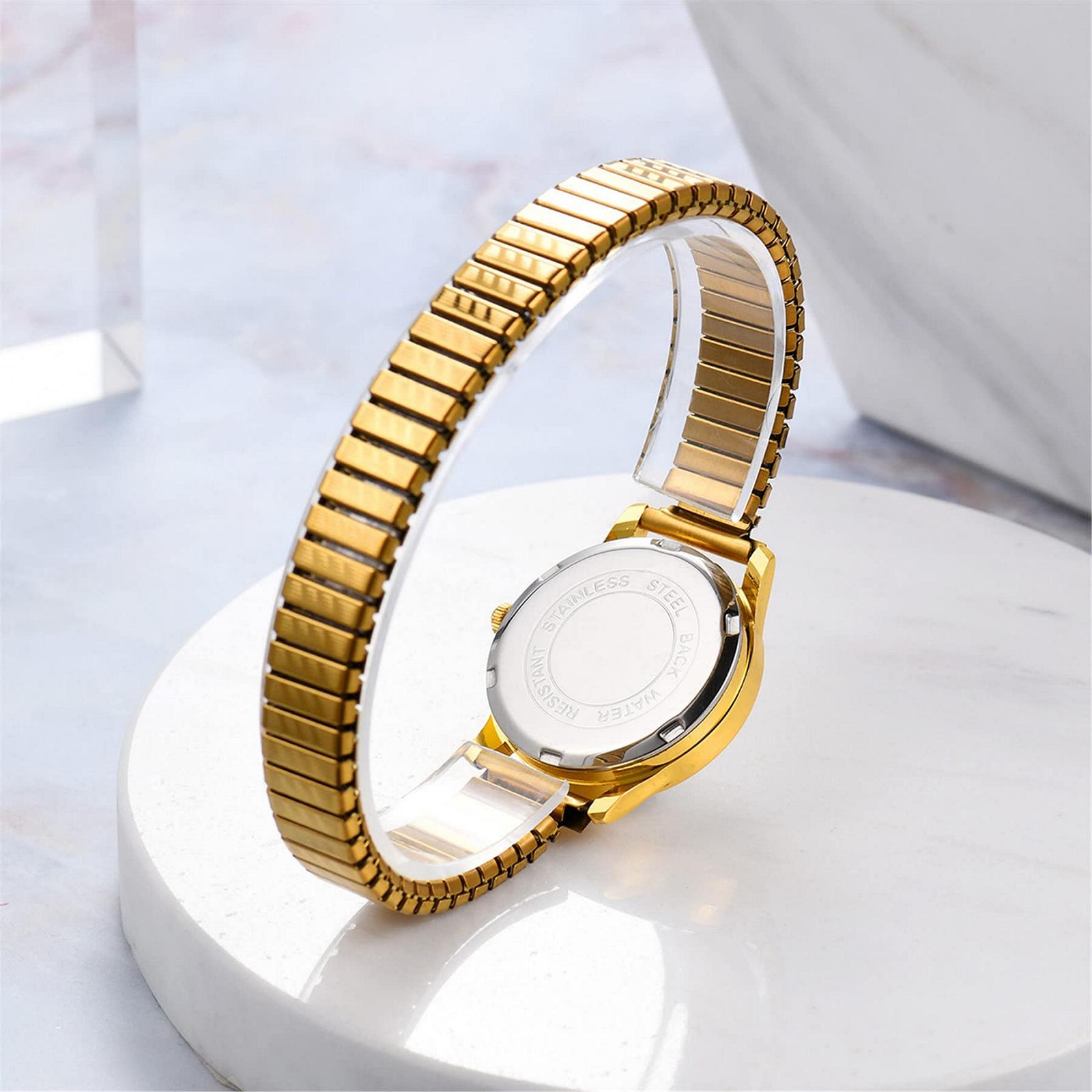 Часы женские/мужские JewelryWe Кварцевые аналоговые Золотые/Серебряные, фото №5