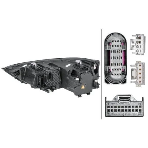 Фара HELLA 1ZS 354 838-101 для AUDI, права, фото №2