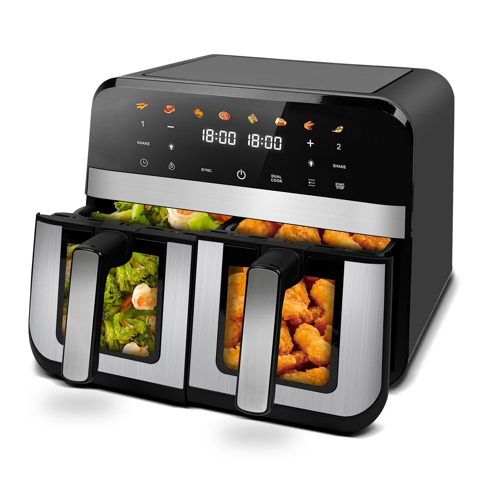 Мультипіч Dual Zone 9L 1800W Black, фото №1 Мультипіч Dual Zone 9L 1800W Black, фото №1