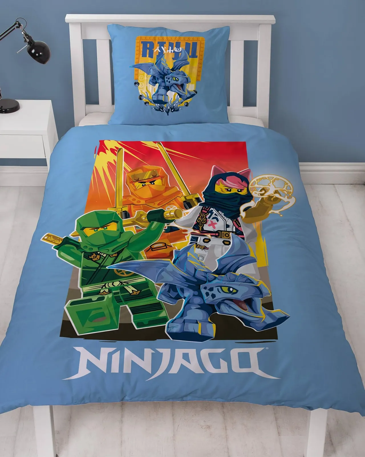 Постельное белье детское Lego Ninjago Rise of the Dragons 100% Хлопок 135 x 200 см, фото №2
