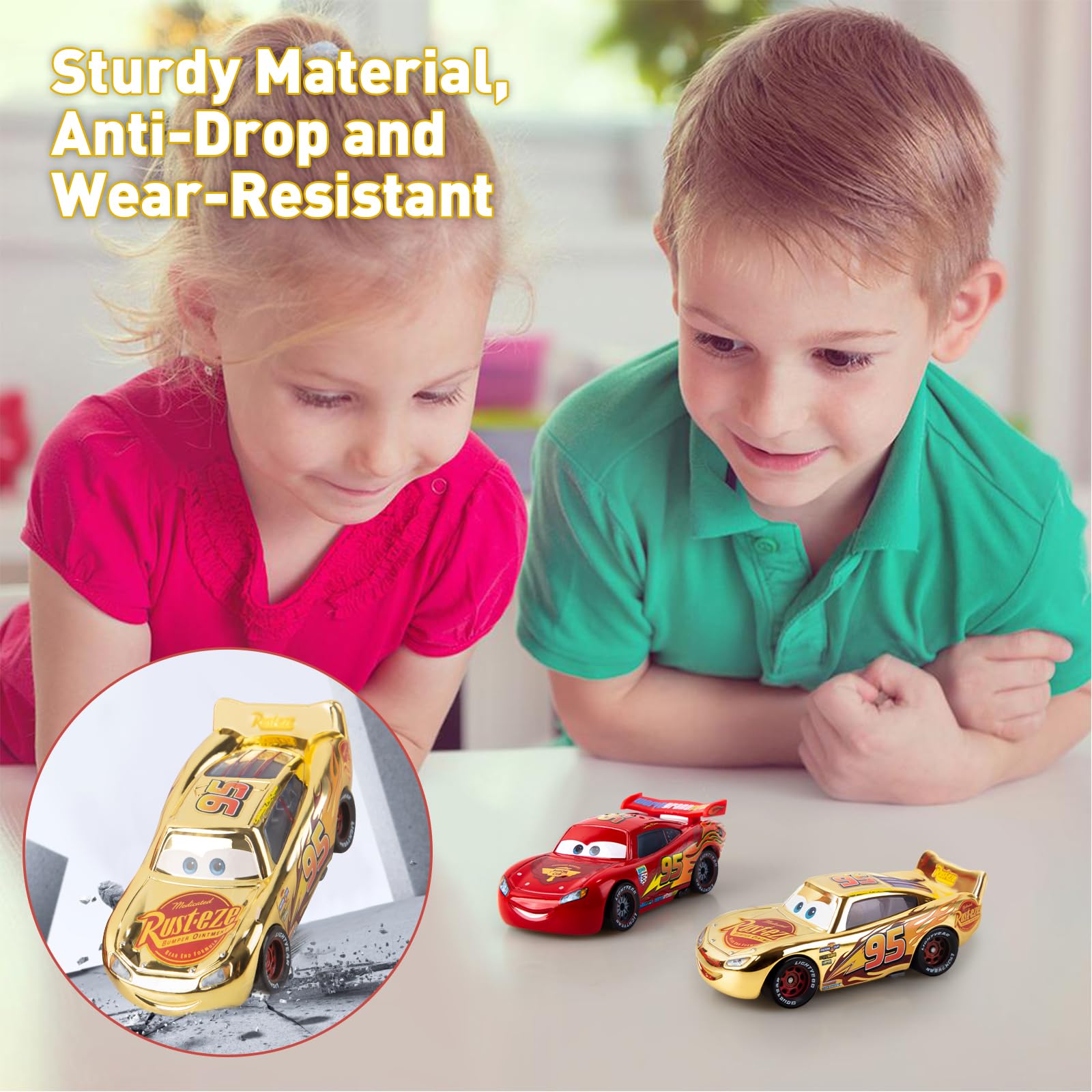 Игрушка Luchild Cars Mini Lightning Mc-Queen Металл Золото, фото №5