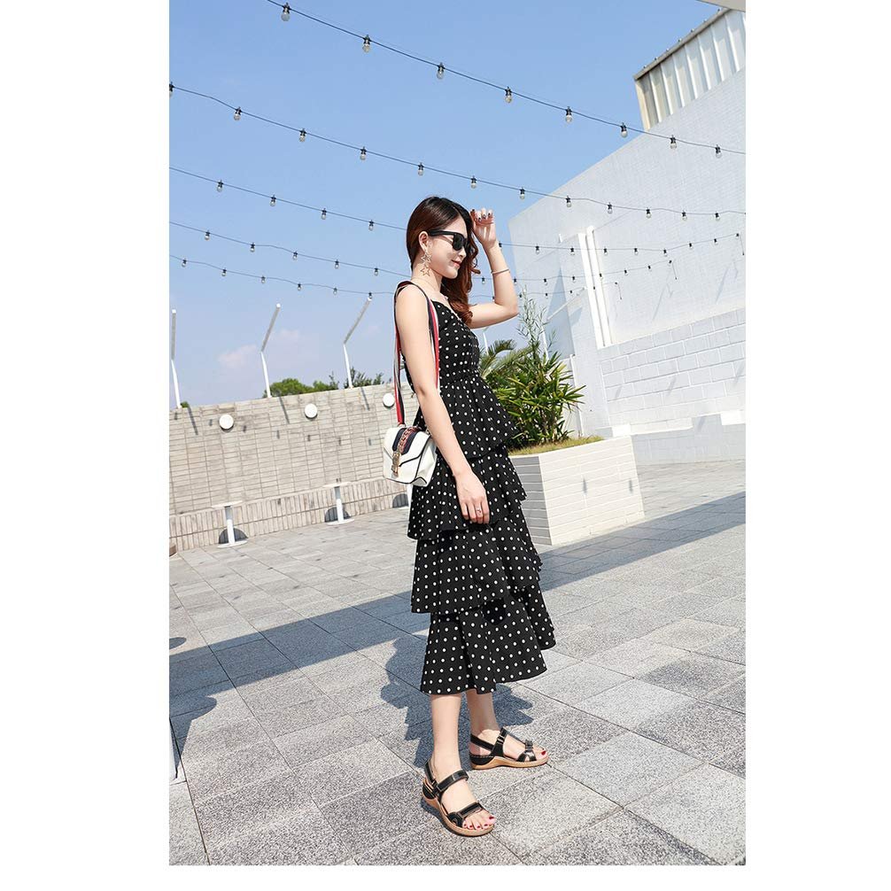 Женские сандалии CrEev Летние клиновые повседневные, фото №6