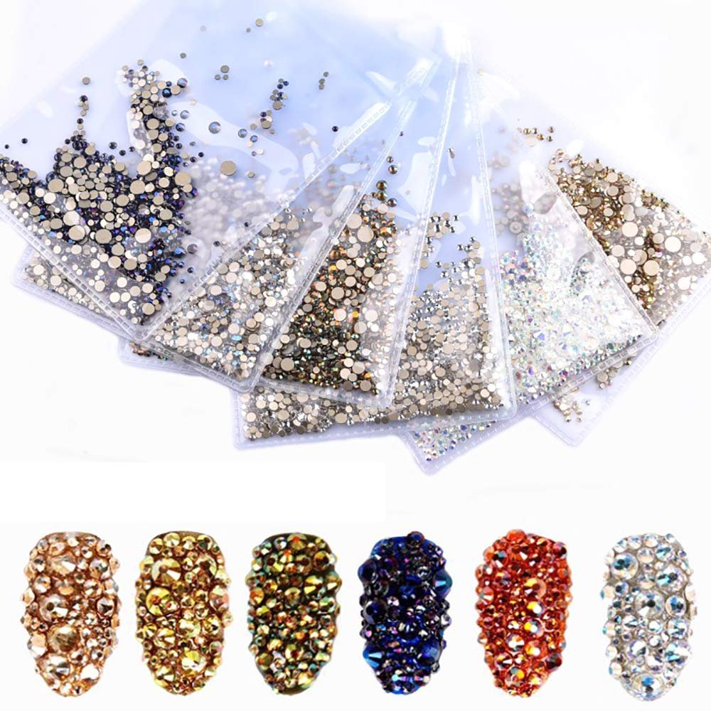 Блискітки для нігтів DIY прикраси для нігтів, різні форми, бурштиновий колір, фото №3