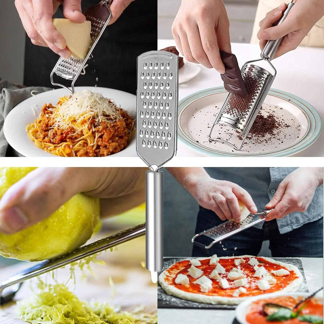 Терка кухонна з нержавіючої сталі, набір терок з 3 предметів, фото №4 Терка кухонна з нержавіючої сталі, набір терок з 3 предметів, фото №4