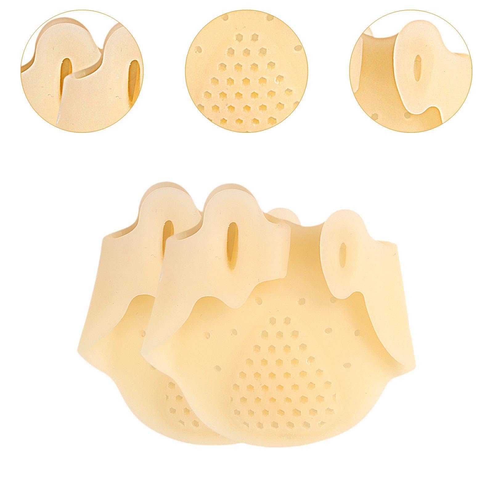 Роздільник для пальців MERIGLARE 2 шт Гелевий регульований з подушкою підтримки Жовтий, фото №2