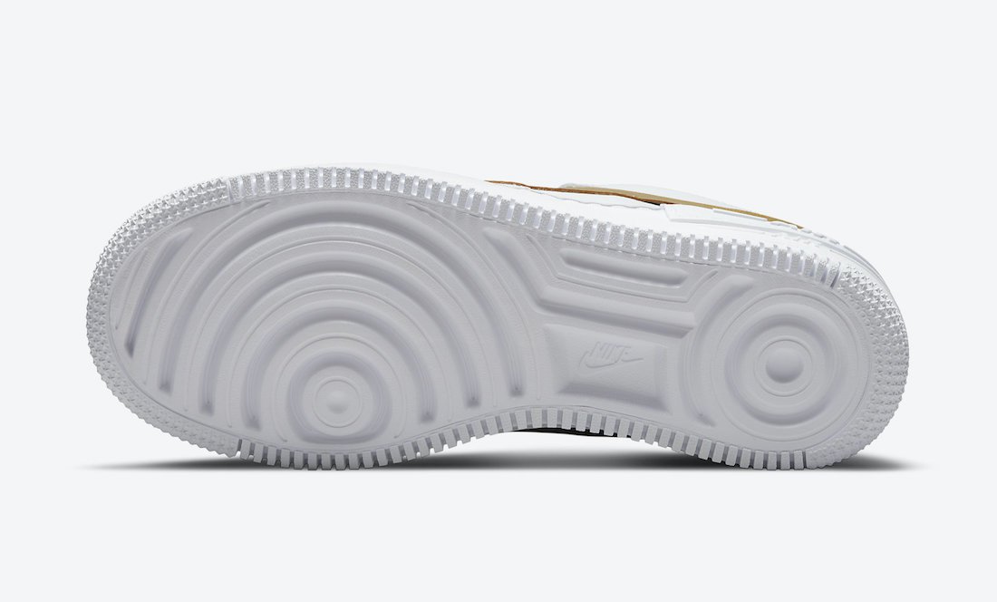 Кроссовки Nike Air Force 1 Low Shadow White Gold 39, фото №2