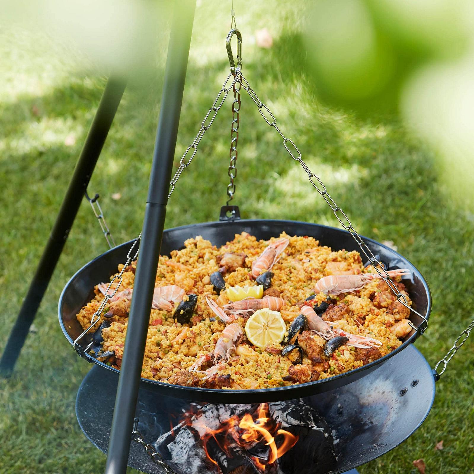 Сковорода-гриль Barbecook Junko кругла, 60 см, чорна, фото №4