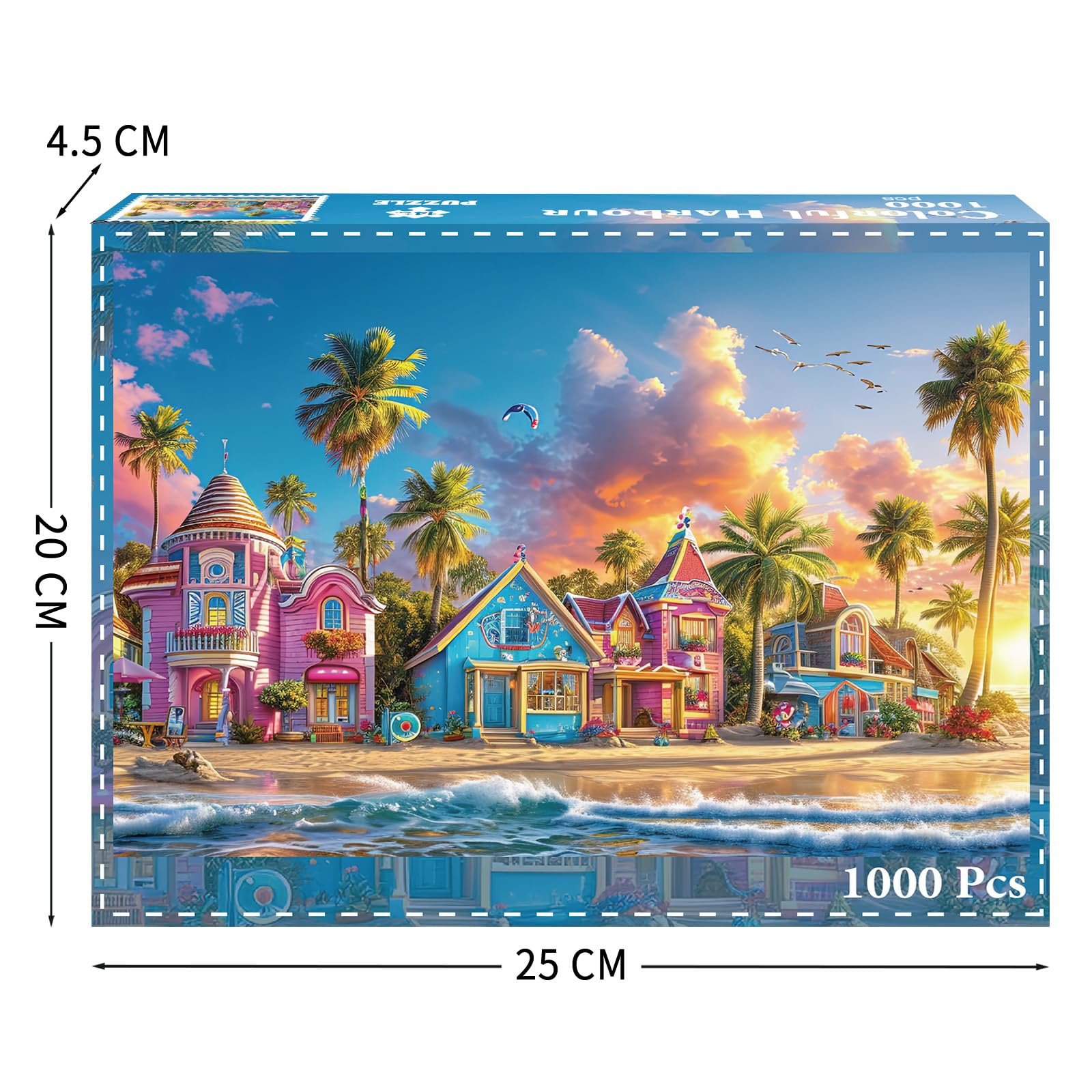 Пазл HUADADA Colourful Harbour 1000 елементів, фото №3