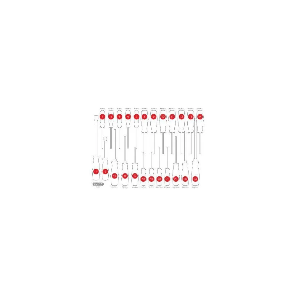 Пінопластовий вкладиш для органайзера KS TOOLS 811.0024-97, фото №1