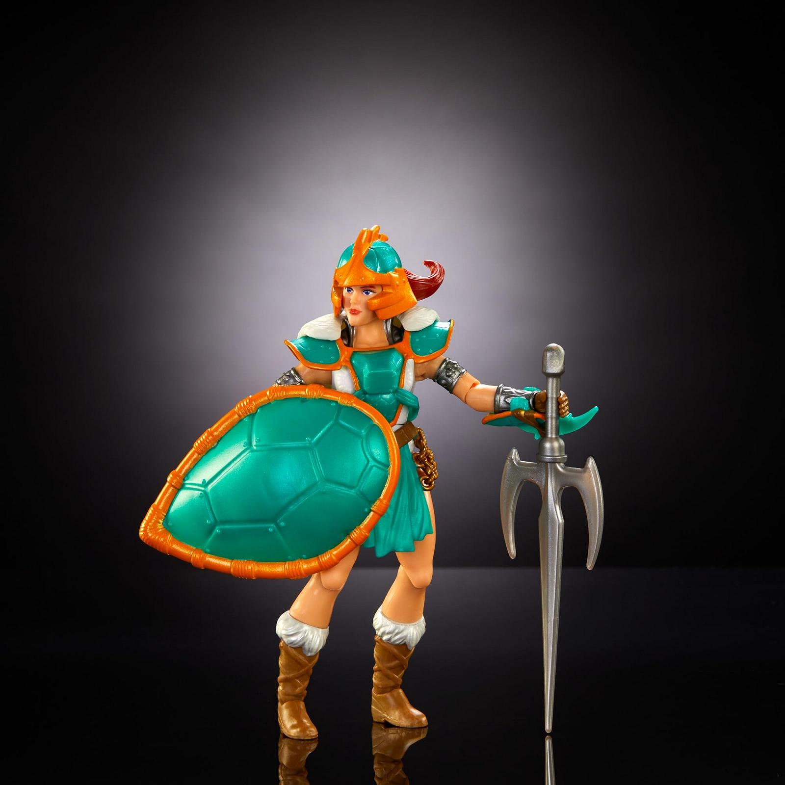 Фігурка Teela Masters of the Universe Origins Turtles of Grayskull, натхненна бронею черепахи, 16 точок руху, фото №5