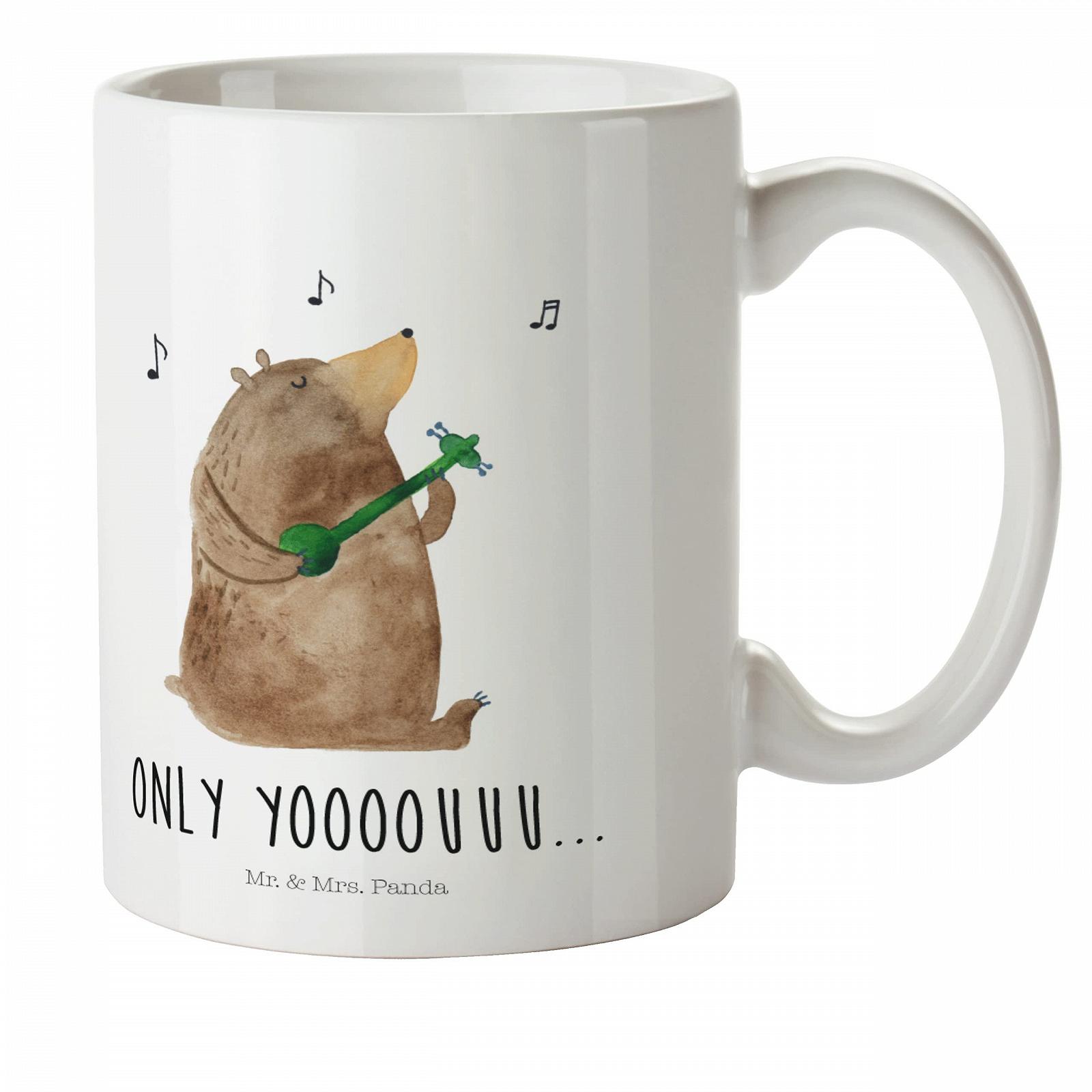 Детская Кружка Медведь Гитара Mr. & Mrs. Panda Пластиковая, фото №1