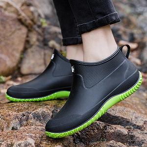 Сапоги Резиновые Короткие Унисекс Черный, размеры 35-45 synthetic.ua - Фото 1