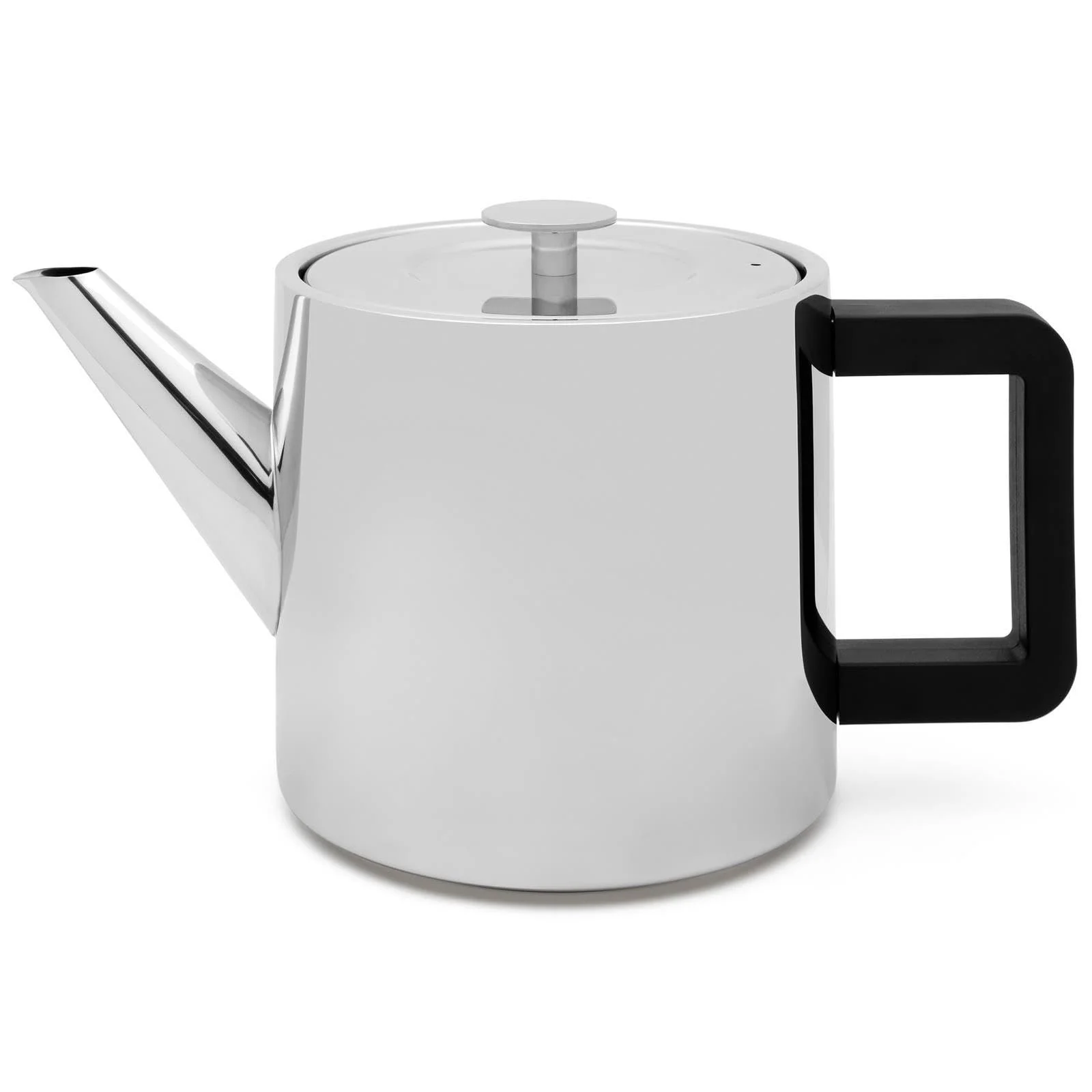 Чайник Small Shiny 1.1 літра з подвійними стінками, фільтром для чаю та чорною дерев'яною підставкою, фото №2