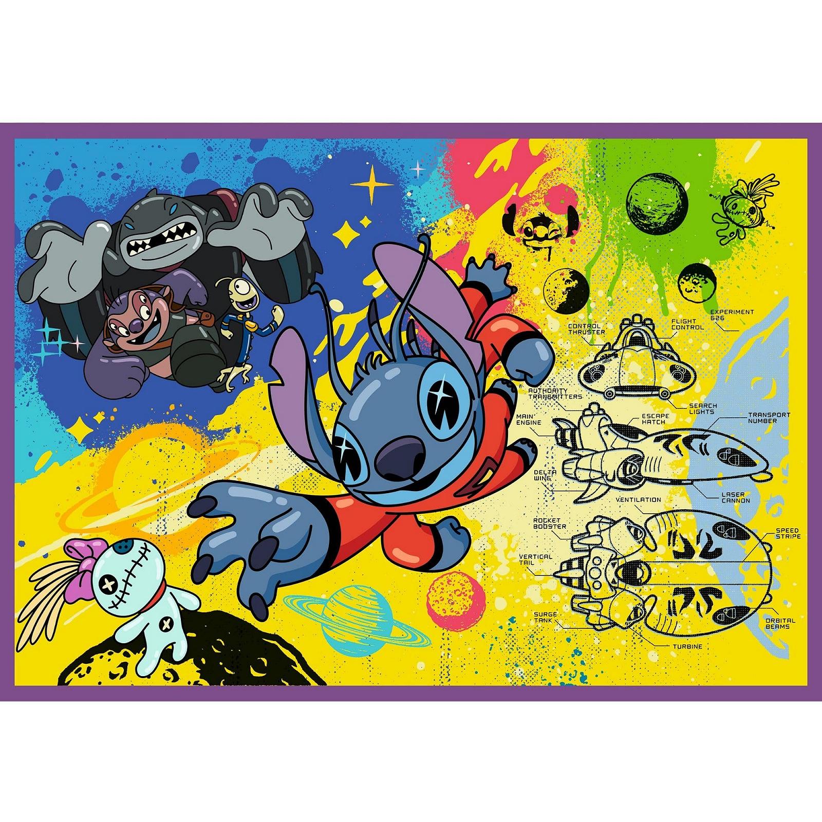 Пазли 4-в-1 Trefl Lilo & Stitch The Extraordinary Stitch 4 x 250 елементів, фото №9