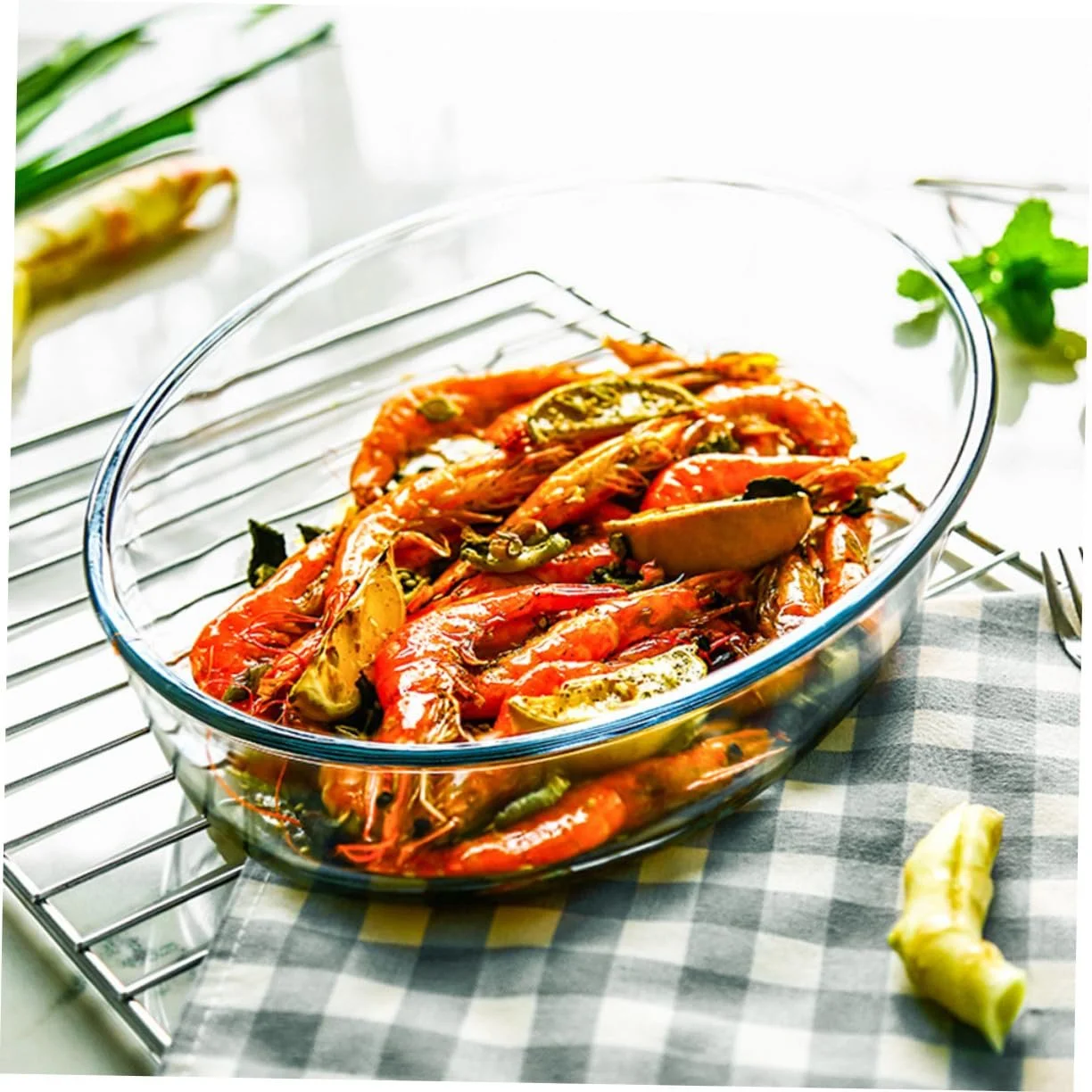 Форма для запекания NOLITOY Стеклянная овальная 2400 мл Для микроволновой печи и сервировки, фото №7