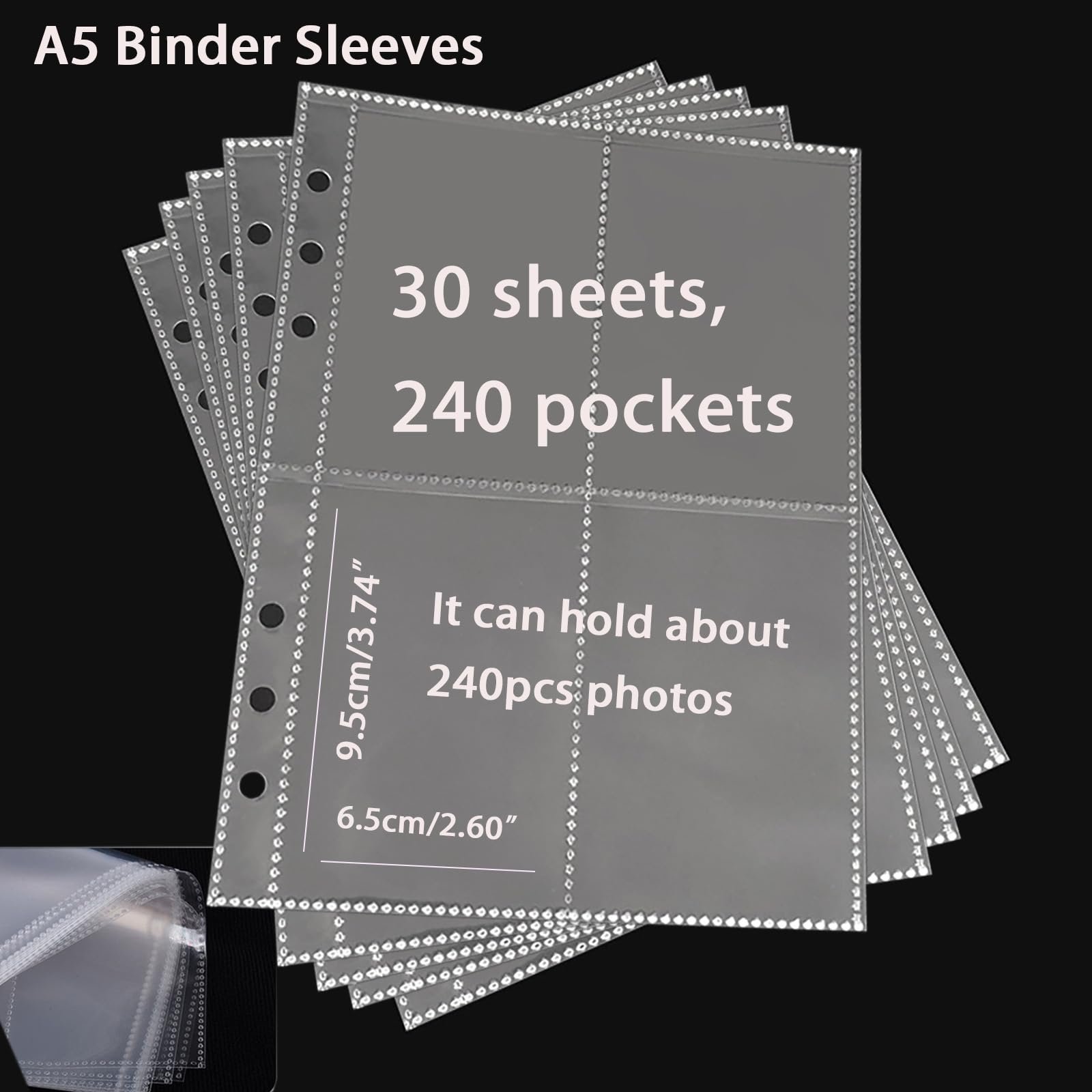 Мини-фотоальбом Lollanda A5 на 240 фотографий, прозрачная обложка, стиль A, фото №2