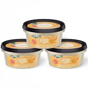 Йогурт для тіла Mango Зволожуючий лосьйон для сухої шкіри Вітаміни A, B, E & D 1 шт synthetic.ua - Фото 1