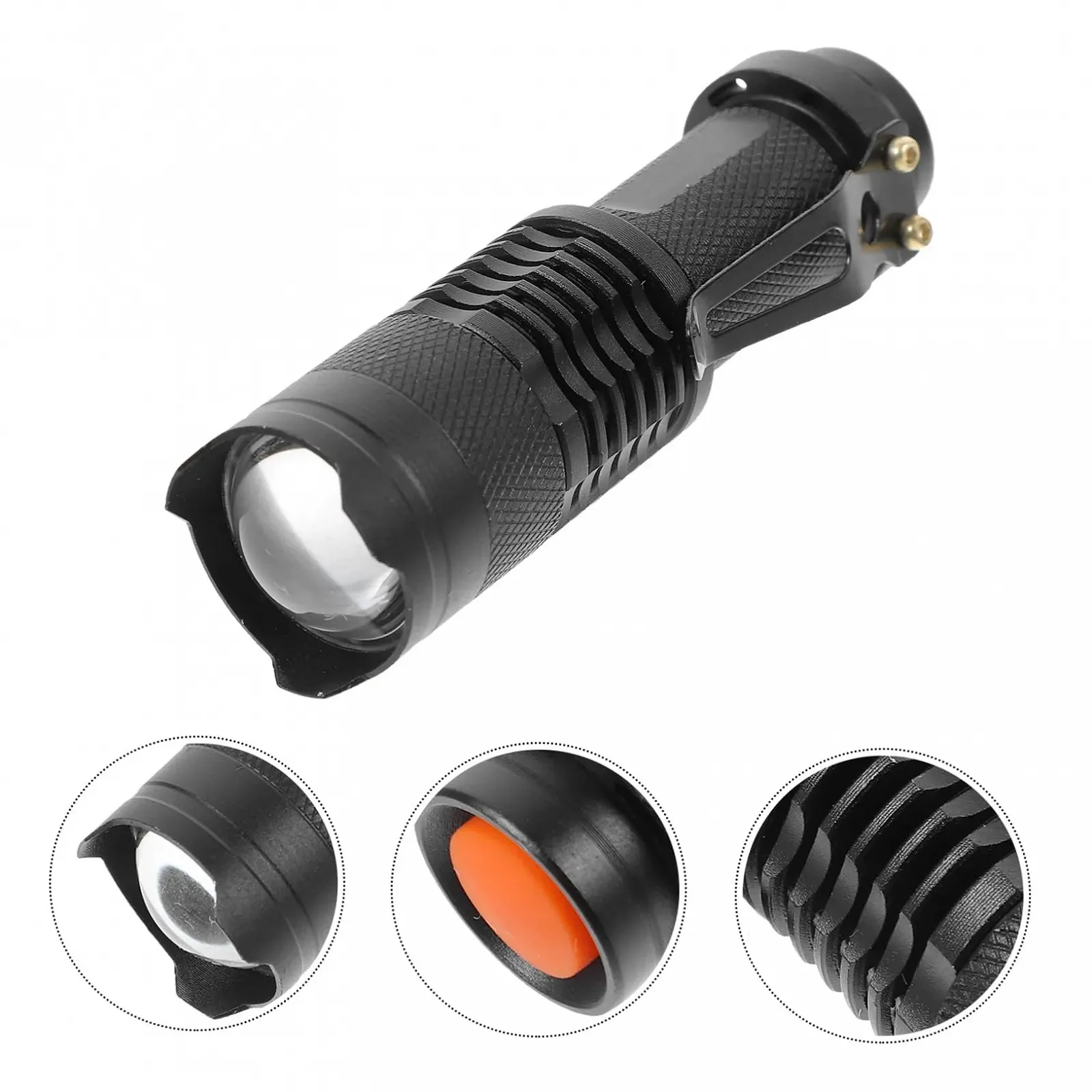 Мини Фонарик OSALADI LED Водонепроницаемый с регулируемым фокусом, три режима, головка лампы, фото №9
