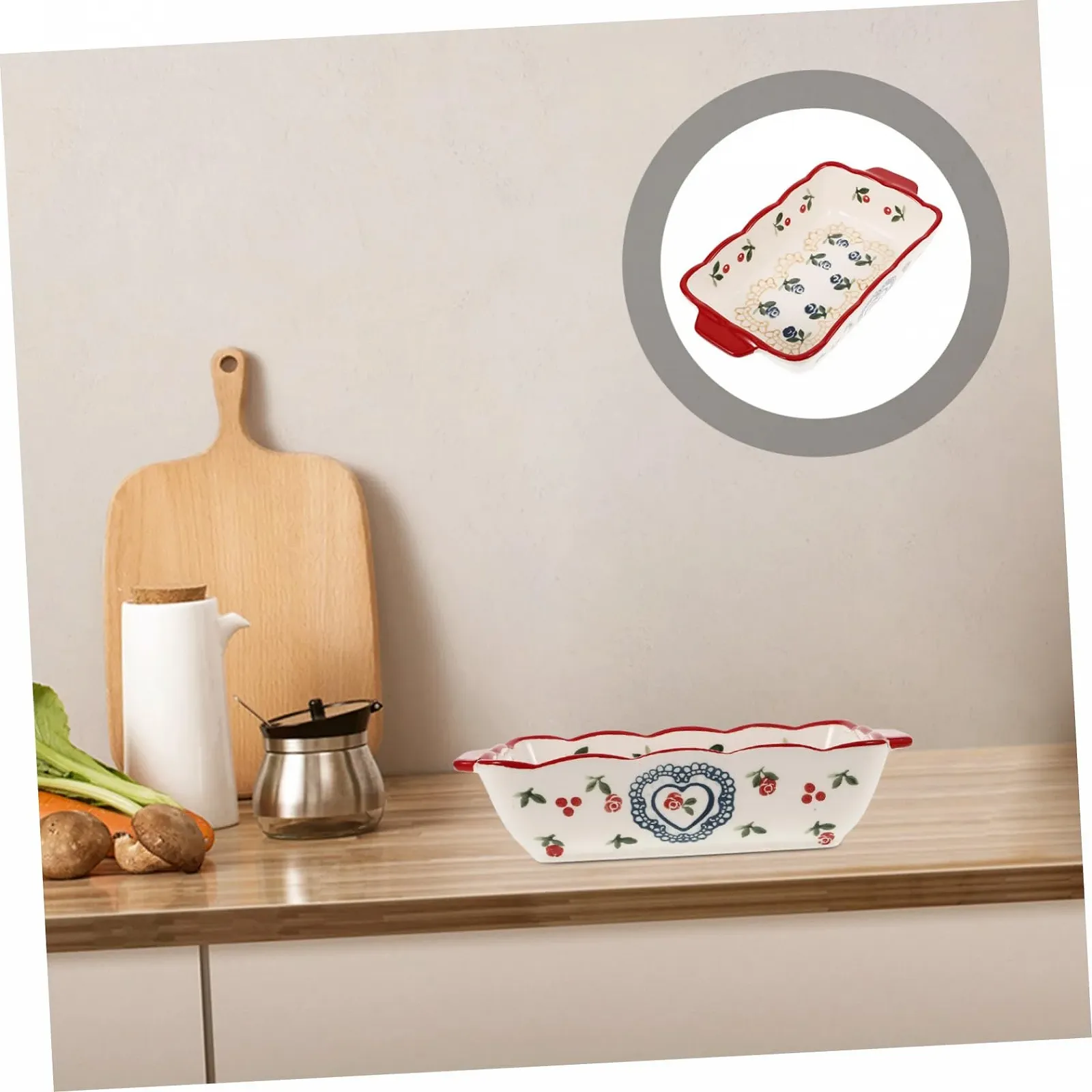 Форма для запекания Керамическая Прямоугольная для лазаньи и запеканок, фото №7