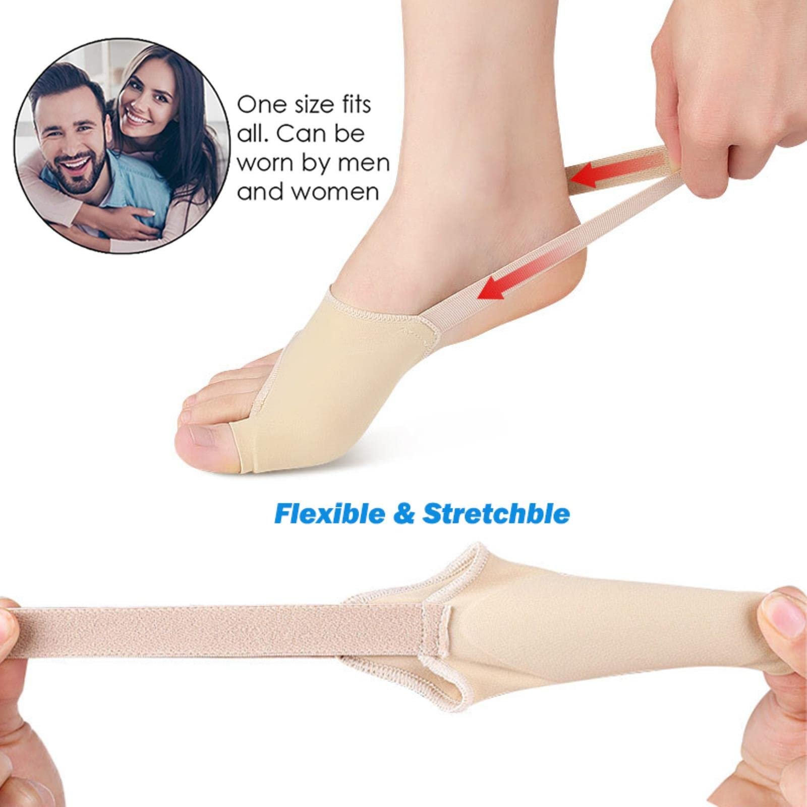 Коректор великого пальця ноги 2 шт./пара Захист, фото №3 Коректор великого пальця ноги 2 шт./пара Захист, фото №3