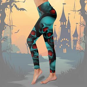 Легінси Halloween Жіночі Сексуальні Клоун Кажан Halloween Костюм Slimming Жіночі Тайси та Легінси Павук Йога Halloween Привид Підйом Сідниць Йога Контроль Живота Підйом Сідниць synthetic.ua - Фото 1