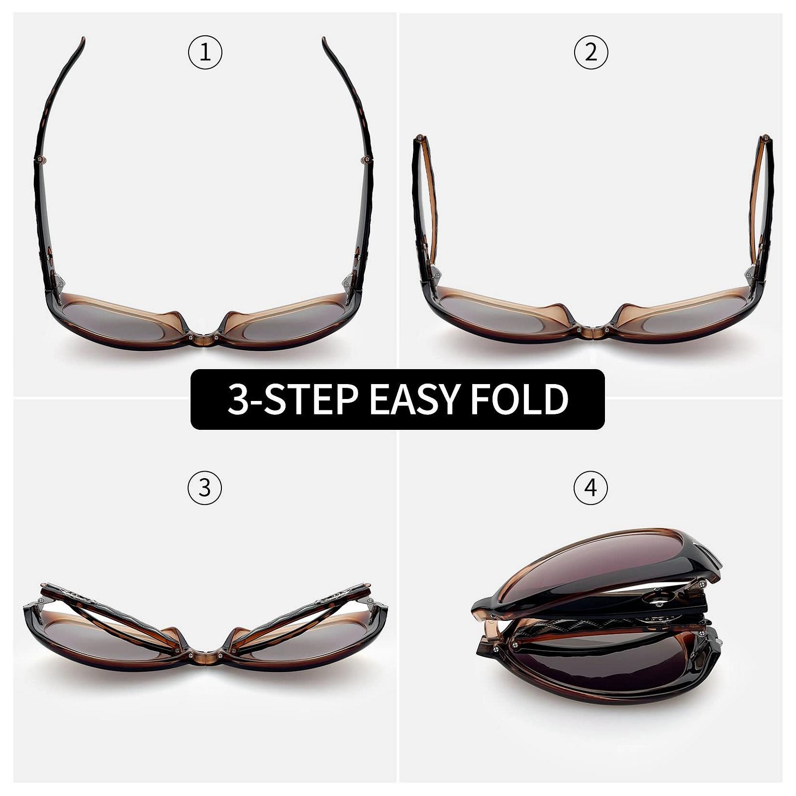 Солнцезащитные очки Joopin Женские Поляризованные Большие Коричневый, фото №5 Солнцезащитные очки Joopin Женские Поляризованные Большие Коричневый, фото №5