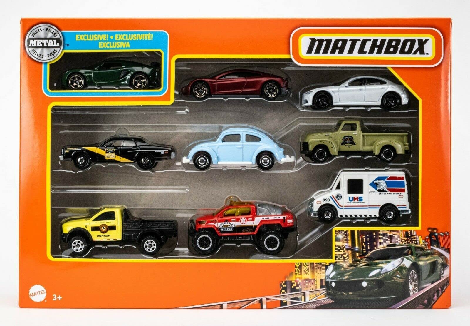 Набор Matchbox X7111 9 Cars Gift Set, фото №2 Набор Matchbox X7111 9 Cars Gift Set, фото №2