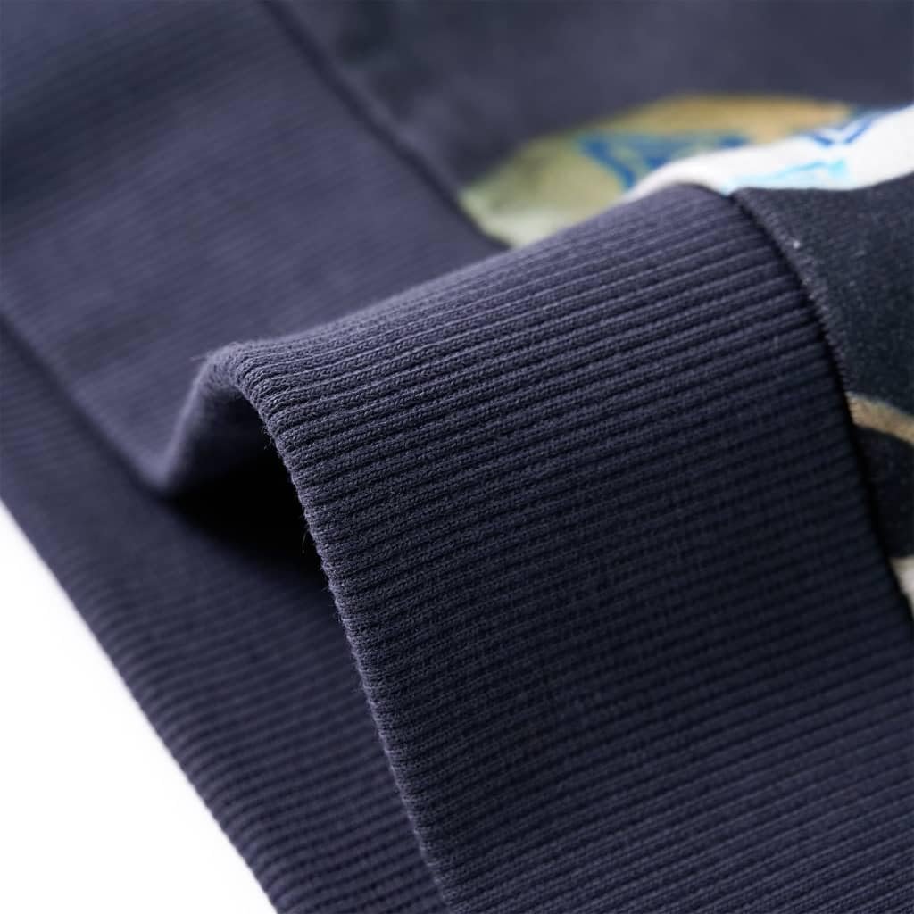 Дитячий світшот з довгими рукавами, дитячий джемпер, темно-синій, фото №6