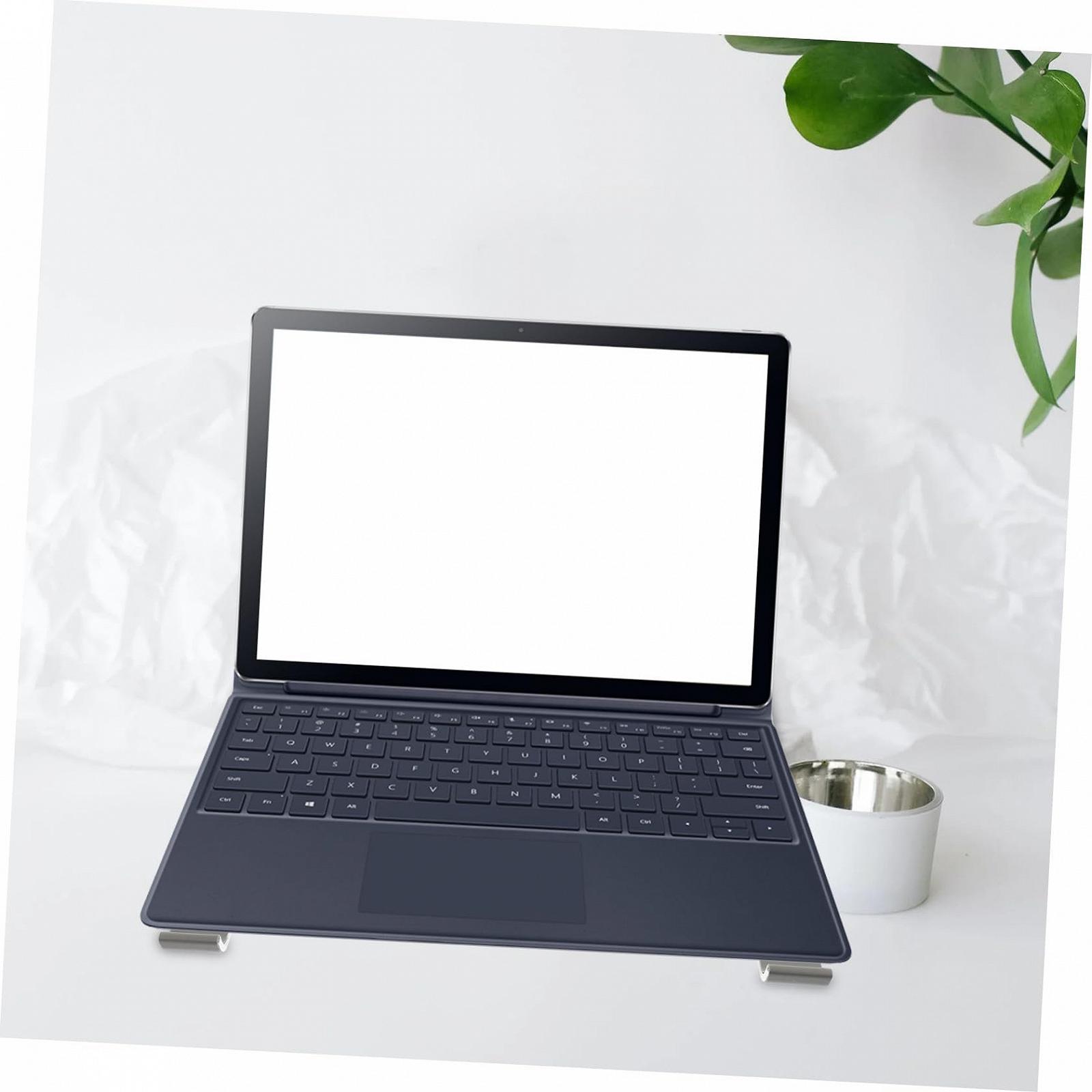 Підставка для ноутбука алюмінієва регульована по висоті, стабільна, нековзна, ергономічна для ноутбука ПК планшета, фото №6