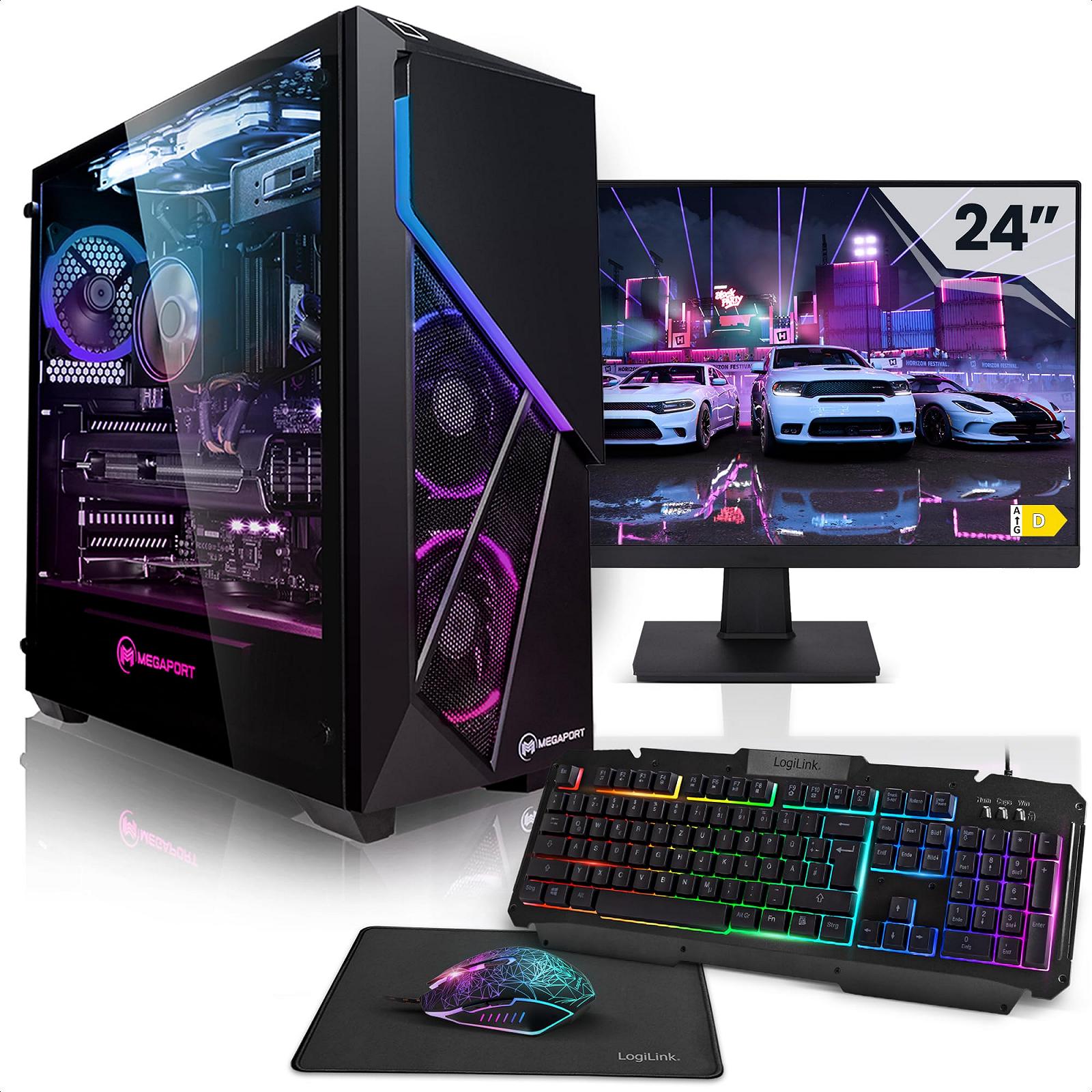 Комплектний комп'ютер Megaport Gaming PC AMD Ryzen 7 9700X Windows 11 GeForce RTX4060 8GB 32GB DDR5 1000GB M.2 SSD Air Cooling WLAN, фото №1