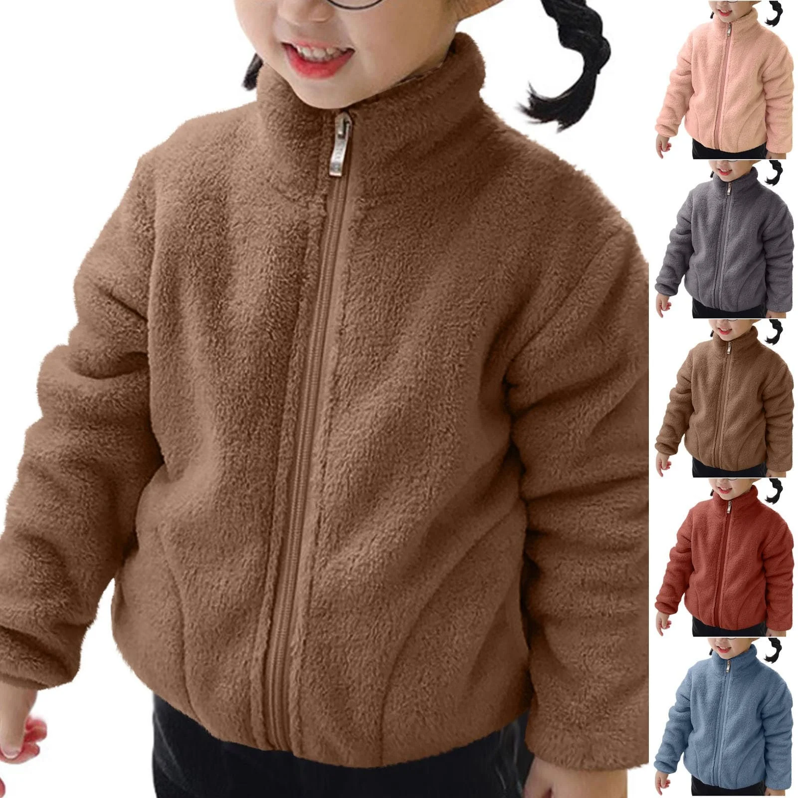 Флісова куртка NZYIHAO для дівчат, дитяче пальто, фото №2