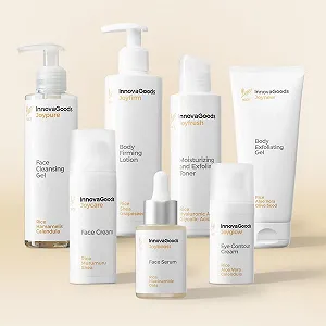 Набір для догляду за шкірою обличчя та тіла InnovaGoods Рисова серія, 7 предметів, зволожує та освітлює шкіру synthetic.ua - Фото 1