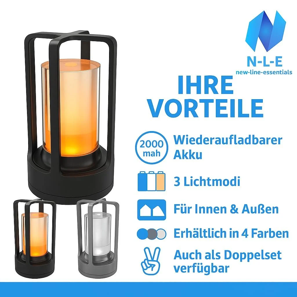 Настільна лампа N-L-E світлодіодна алюмінієвий сплав 2000 mAh срібляста, фото №3