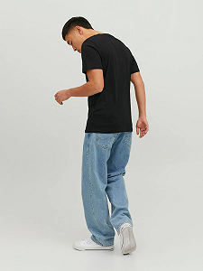 Футболка Jack & Jones LOGO TEE SS O-NECK NOOS 12151955 Черный XL synthetic.ua - Фото 1