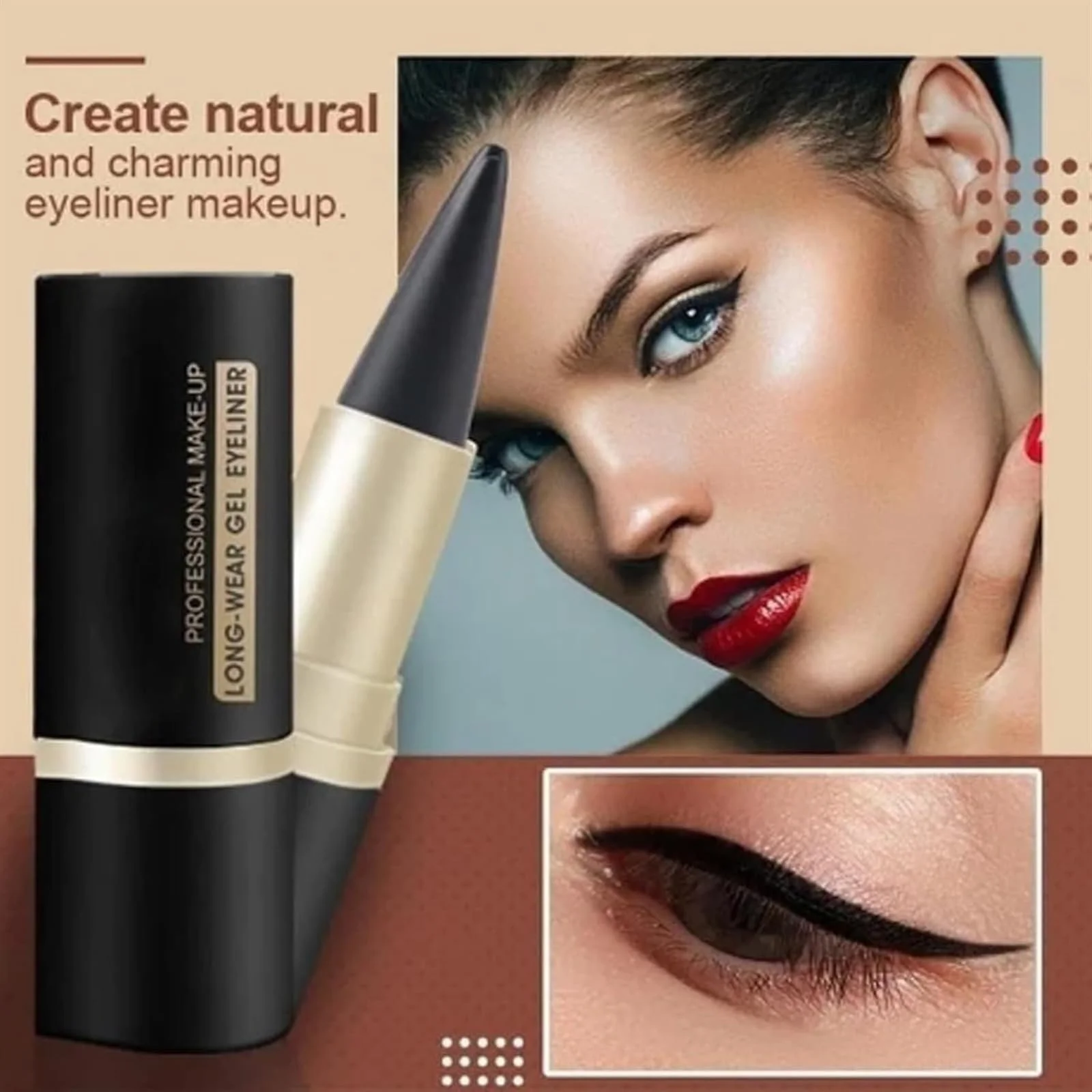 Гелевий Олівець Ayky Rational Long Wear, Natural Black, сріблястий, фото №2