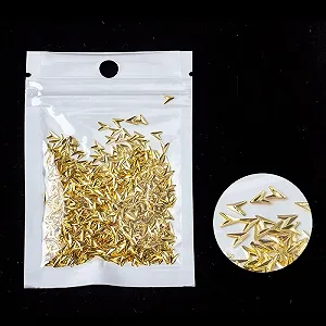 Украшения для ногтей QBOBDP Стрела 4 мм x 5 мм Золотой, 1000 шт synthetic.ua - Фото 1