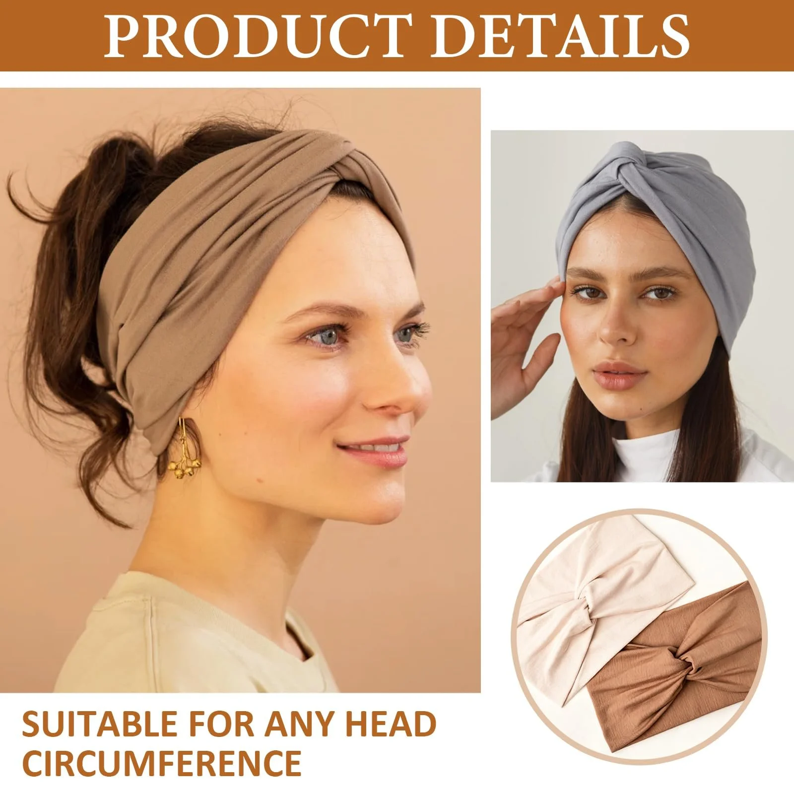 Жіноча широка пов'язка для волосся, фото №4