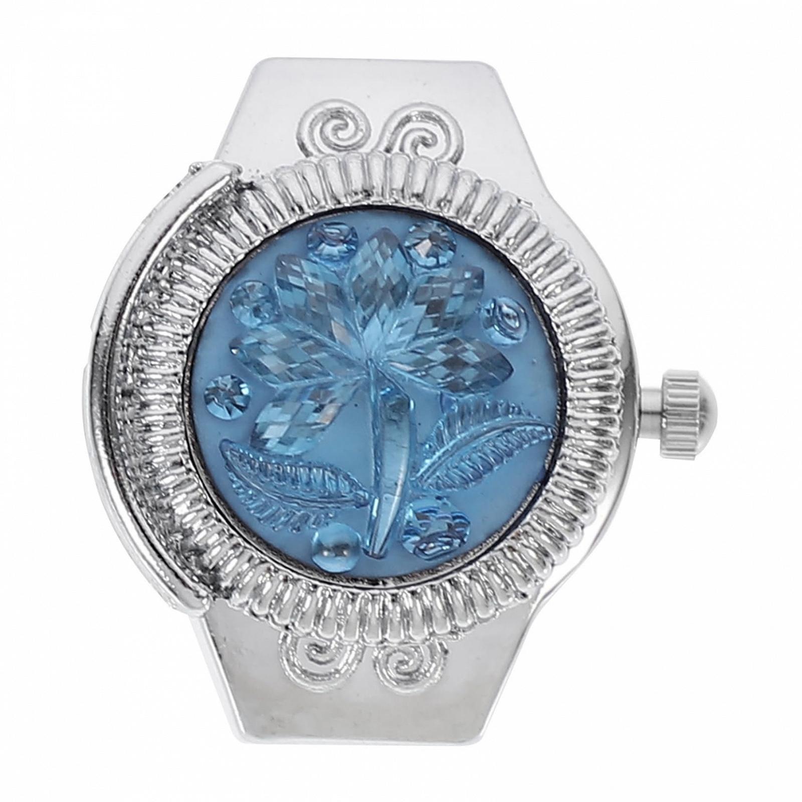 Кольцо-часы Healvian, золотистые круглые наручные часы, мини-часы, декоративные часы, цинковый сплав, синий, фото №1 Кольцо-часы Healvian, золотистые круглые наручные часы, мини-часы, декоративные часы, цинковый сплав, синий, фото №1