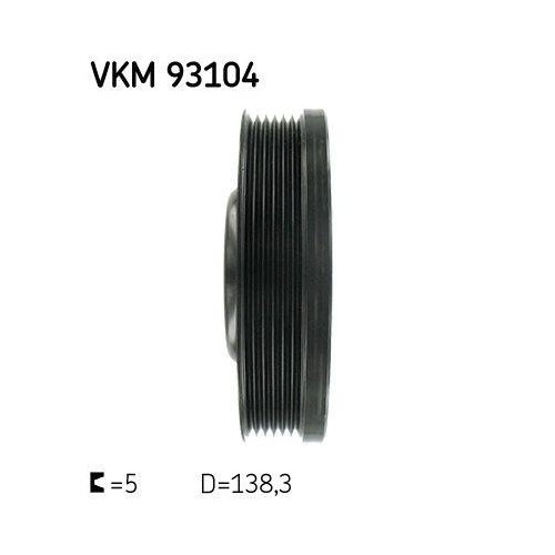 Шків колінвала SKF VKM 93104 для AUDI FORD MAN MITSUBISHI SEAT SKODA, фото №3