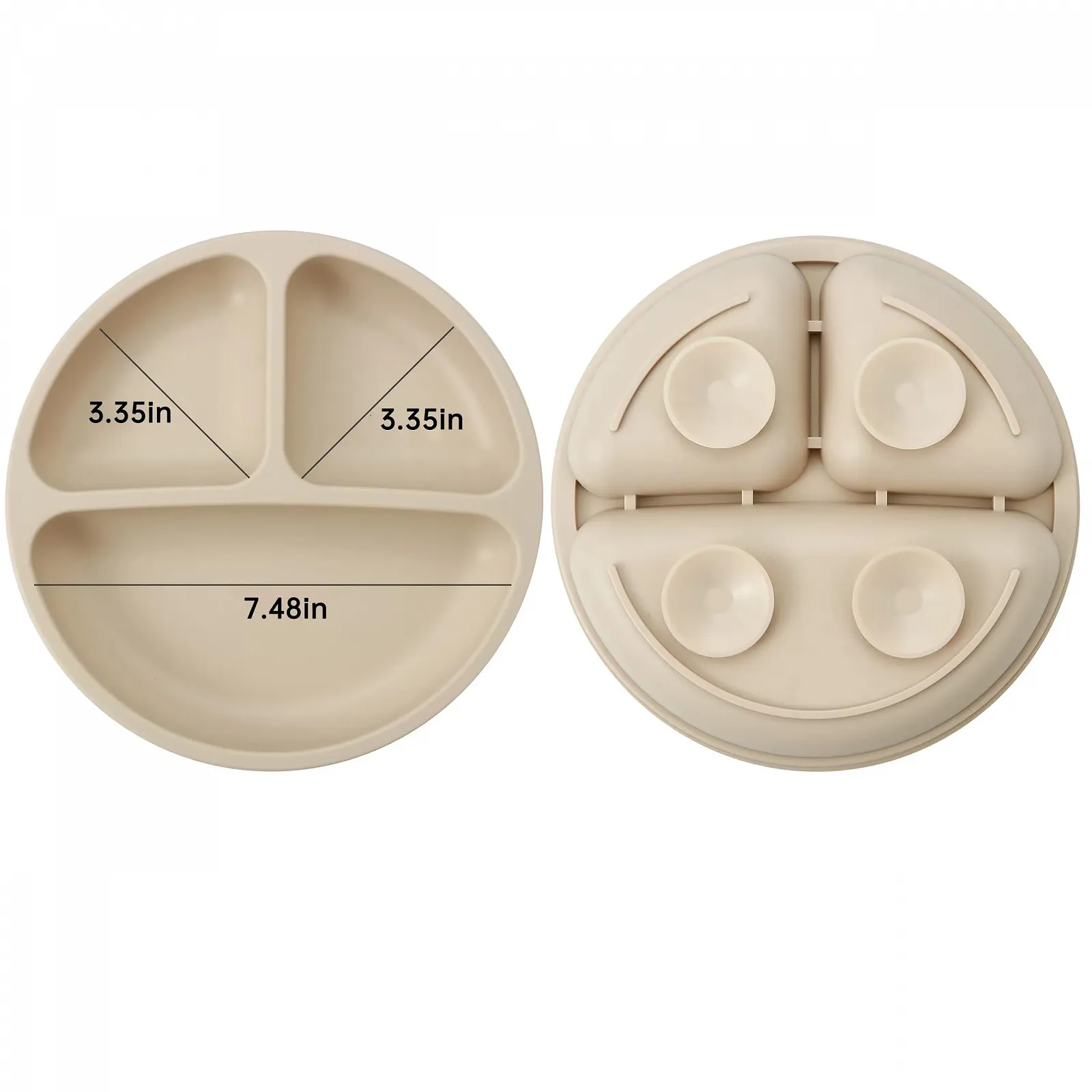 Набір дитячого посуду PandaEar Силікон: 2 дитячі тарілки з присоскою, 2 дитячі ложки, 2 виделки та 2 дитячі чашки, фото №3 Набір дитячого посуду PandaEar Силікон: 2 дитячі тарілки з присоскою, 2 дитячі ложки, 2 виделки та 2 дитячі чашки, фото №3