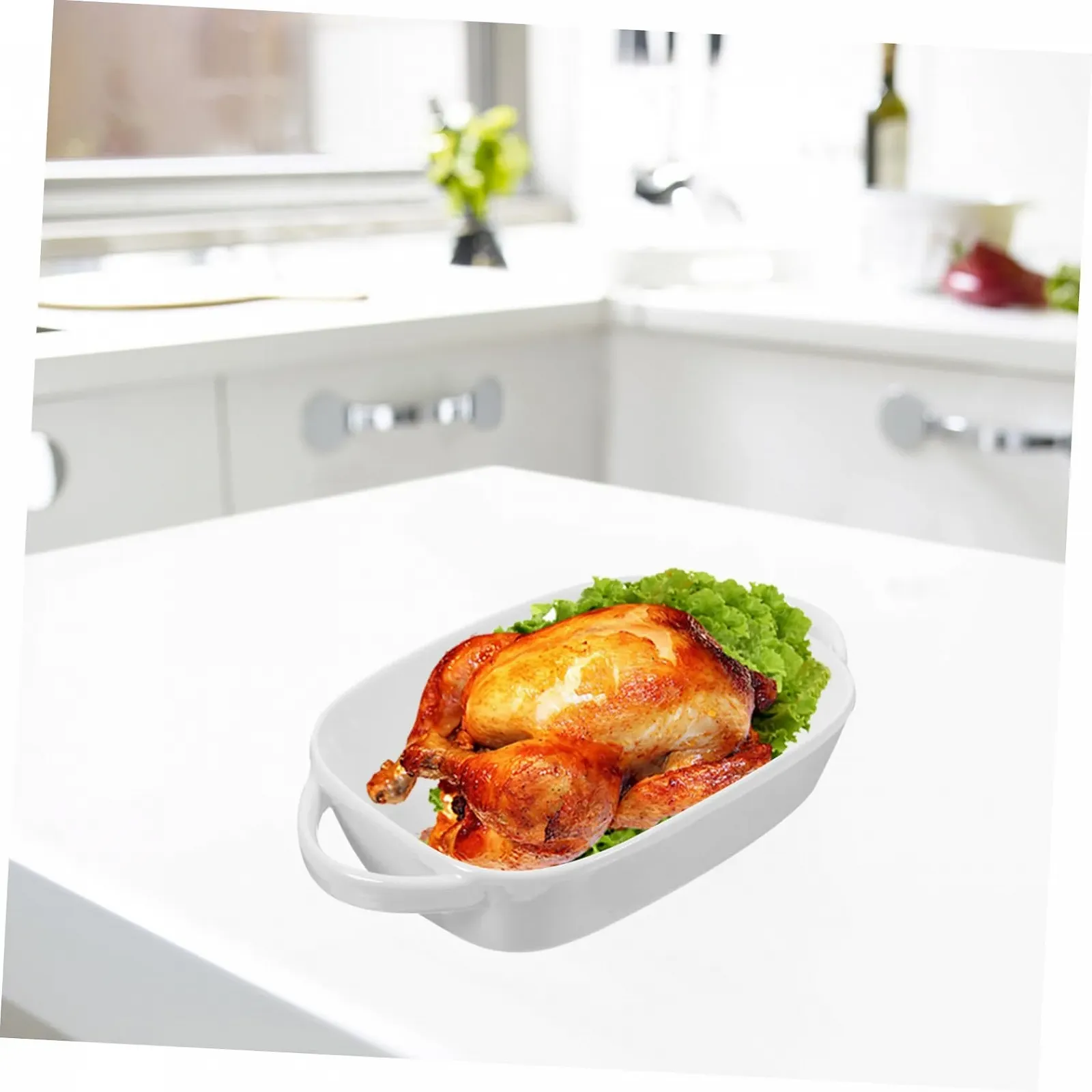 Форма для выпечки Gatuida керамическая прямоугольная термостойкая с перфорацией, фото №6