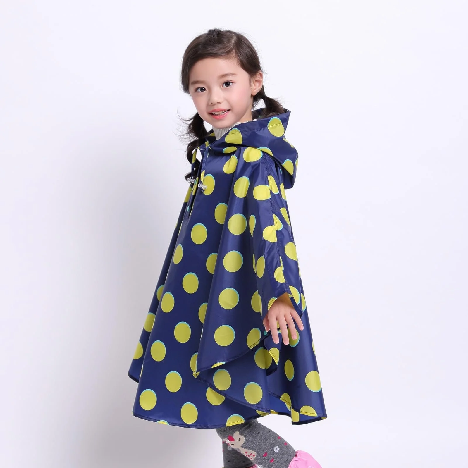 Дитячий водонепроникний дощовик Beokeuioe з капюшоном, фото №6