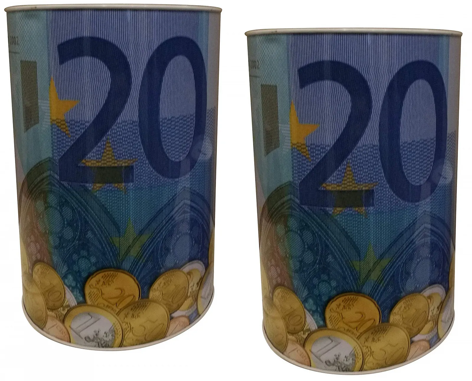 Набор копилок металлических Банкнота Евро 3 шт. 11x7.5 см, фото №5