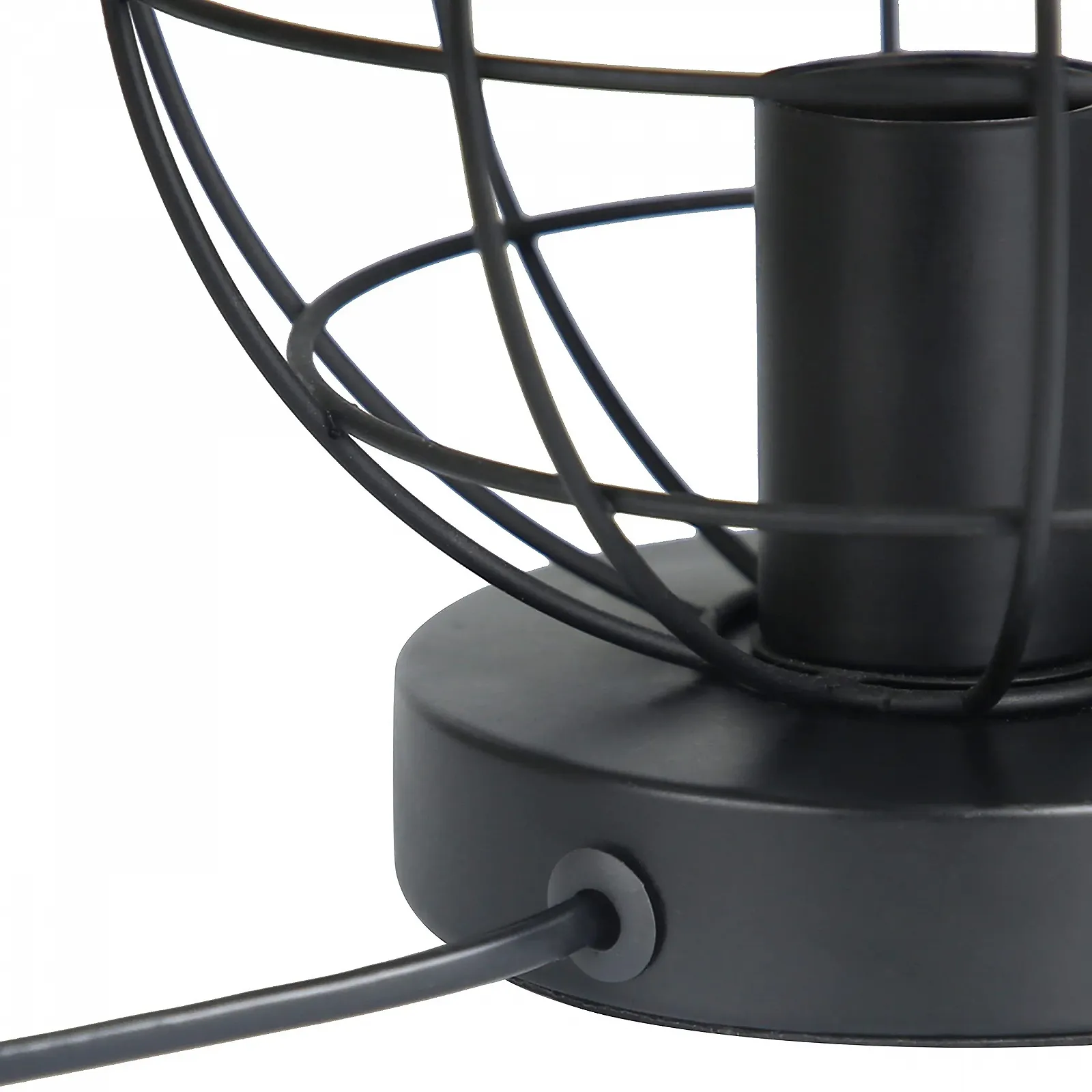 Настільна лампа ZMH Vintage металева чорна E27 40 Вт, фото №2