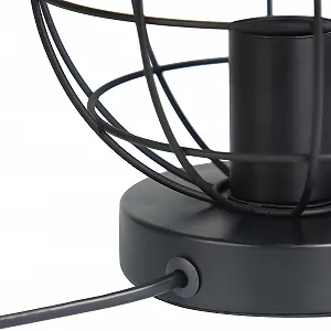 Настільна лампа ZMH Vintage металева чорна E27 40 Вт synthetic.ua - Фото 1