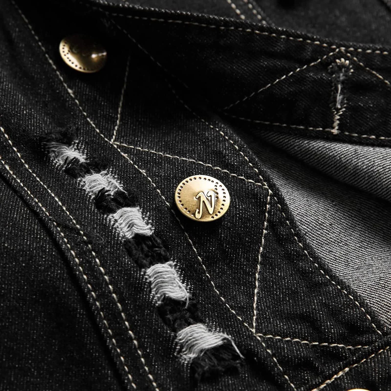 Джинсова жилетка Gleicher Stil для чоловіків та жінок, фото №5 Джинсова жилетка Gleicher Stil для чоловіків та жінок, фото №5